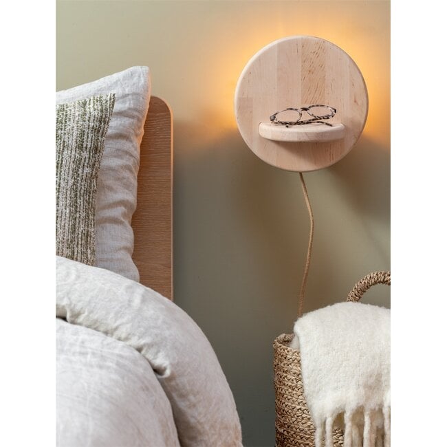 Good&Mojo Wandlamp elzenhout CORSICA naturel
