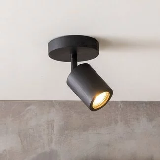 Good&Mojo Plafondlamp bamboe JAVA zwart