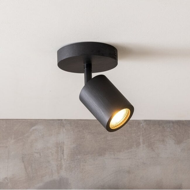 Good&Mojo Plafondlamp bamboe JAVA zwart