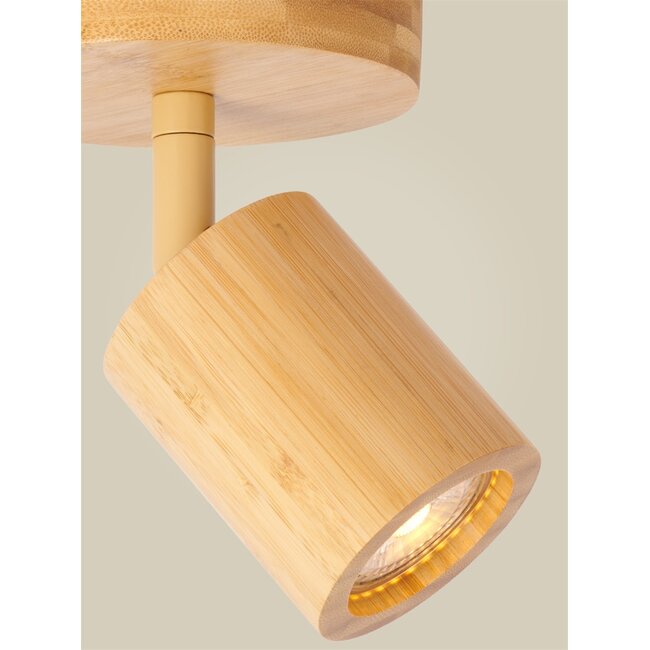 Good&Mojo Plafondlamp bamboe JAVA bruin