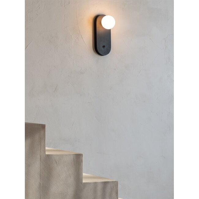 Good&Mojo Wandlamp bamboe JAVA zwart