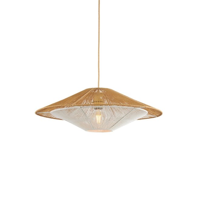 Good&Mojo Hanglamp papiertouw LUMBINI lichtgrijs L