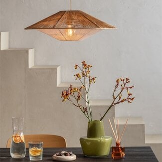Good&Mojo Hanglamp papiertouw LUMBINI lichtgrijs L
