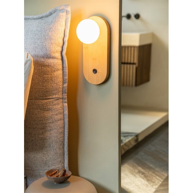 Good&Mojo Wandlamp bamboe JAVA bruin
