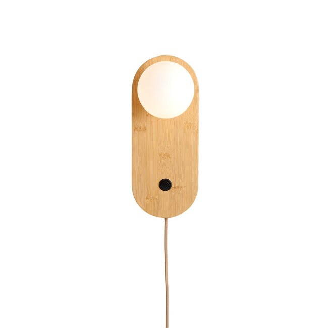 Good&Mojo Wandlamp bamboe JAVA bruin