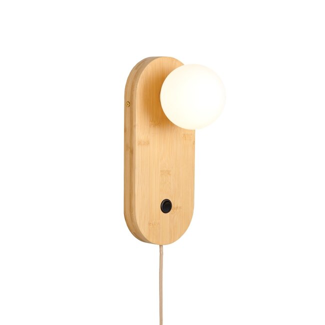 Good&Mojo Wandlamp bamboe JAVA bruin