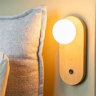 Good&Mojo Wandlamp bamboe JAVA bruin
