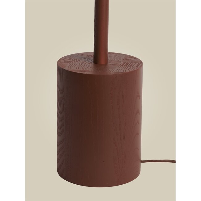 Good&Mojo Vloerlamp essenhout OKINAWA bruin