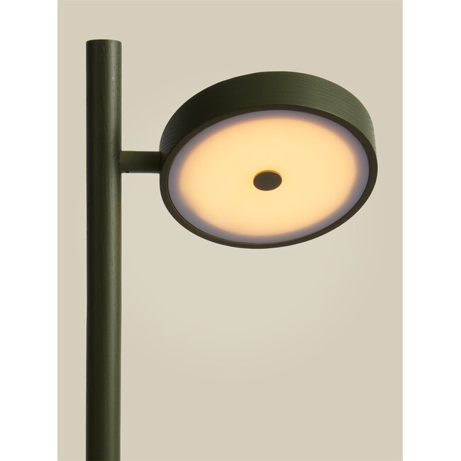 Good&Mojo Vloerlamp essenhout OKINAWA groen