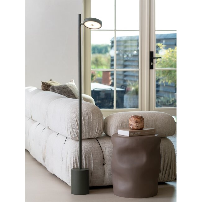 Good&Mojo Vloerlamp essenhout OKINAWA groen