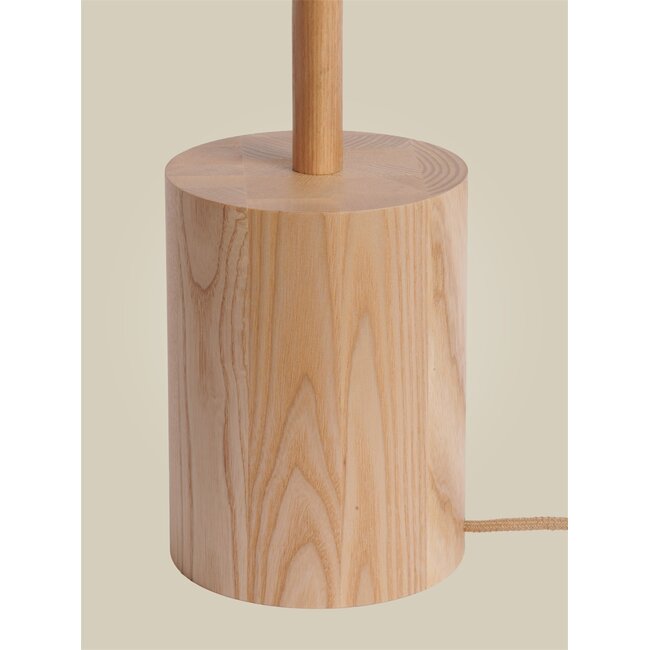 Good&Mojo Vloerlamp essenhout OKINAWA naturel