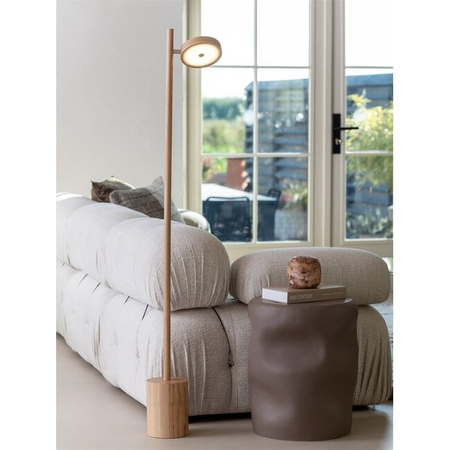 Good&Mojo Vloerlamp essenhout OKINAWA naturel