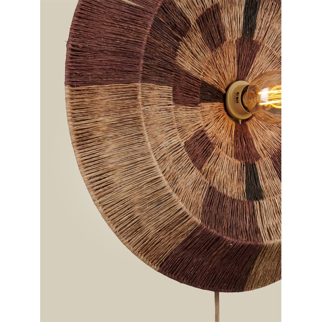Good&Mojo Wandlamp SERENGETI naturel / bruin L