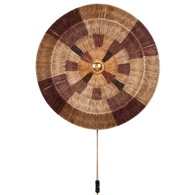 Good&Mojo Wandlamp SERENGETI naturel / bruin L