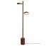 Good&Mojo Vloerlamp essenhout 2-kap OKINAWA bruin