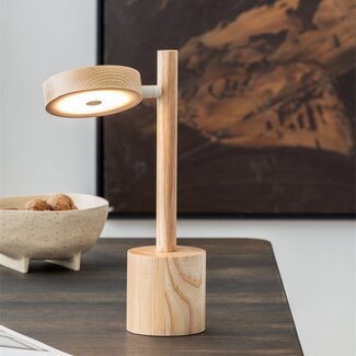 Good&Mojo Tafellamp essenhout OKINAWA naturel