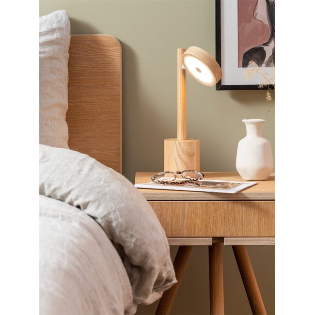 Good&Mojo Tafellamp essenhout OKINAWA naturel