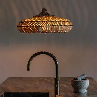 Good&Mojo Hanglamp abacca RINJANI naturel S