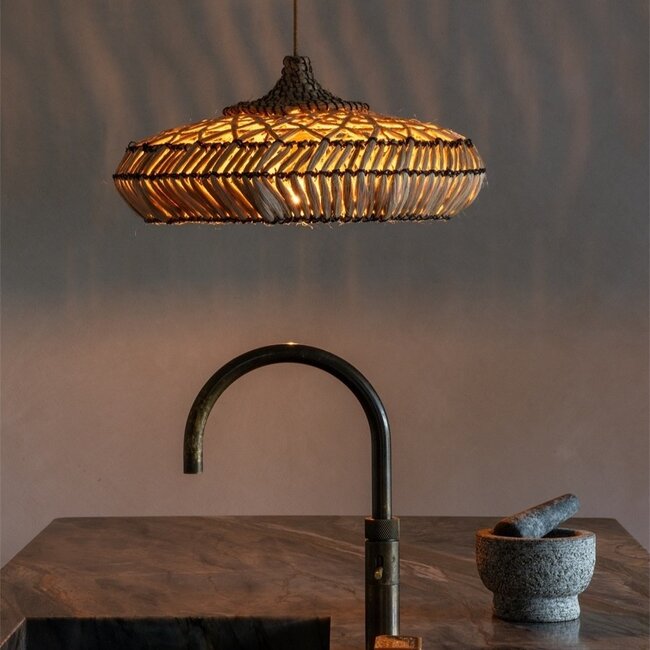 Good&Mojo Hanglamp abacca RINJANI naturel S