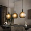 WoonStijl Hanglamp Bubble Frosted 3-lichts grijs