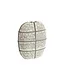 Light en Living Vaas deco 32x16x36 cm MANTU keramiek mat donkerbruin+creme
