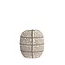 Light en Living Vaas deco 25x12,5x28 cm MANTU keramiek mat donkerbruin+creme