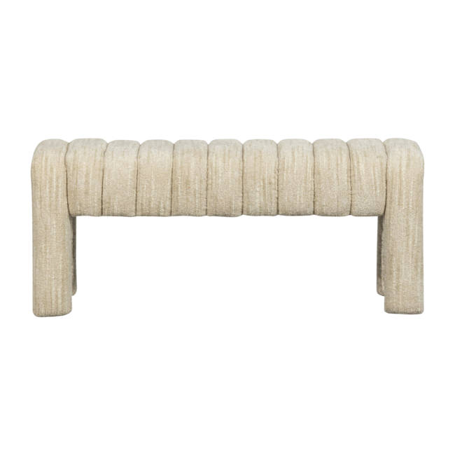 Woood Frex Gestoffeerd Bankje Boucle Naturel [fsc]
