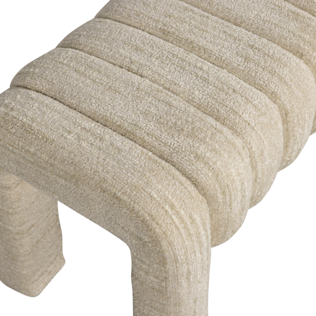 Woood Frex Gestoffeerd Bankje Boucle Naturel [fsc]