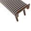 Woood Valo Bankje Hout Bruin Met Streepstof Zwart/Wit