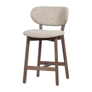 Woood Udar Barstoel Naturel Met Houten Frame Bruin [fsc]