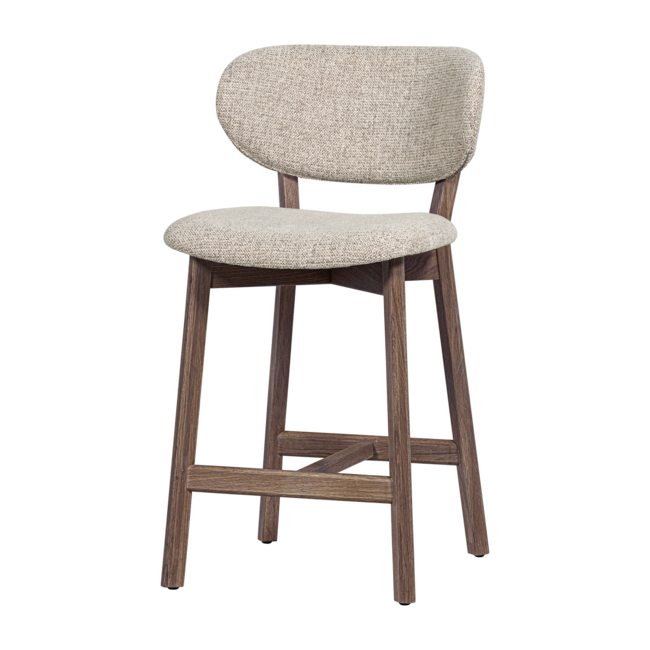 Woood Udar Barstoel Naturel Met Houten Frame Bruin [fsc]