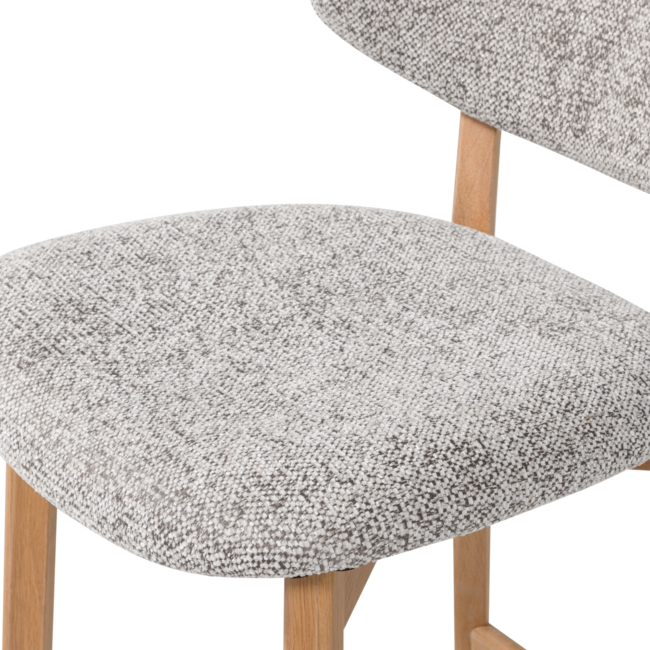 Woood Udar Barstoel Naturel Met Houten Frame Naturel [fsc]