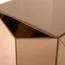 Woood Glintz Bijzettafel Hout Spiegelglas Bruin [fsc]