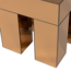 Woood Mirrox Bijzettafel Hout Spiegelglas Bruin [fsc]