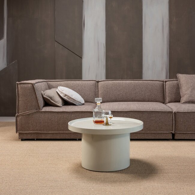 Woood Veluna Bijzettafel 40x70 Cm Hout Hoogglans Zand [fsc]