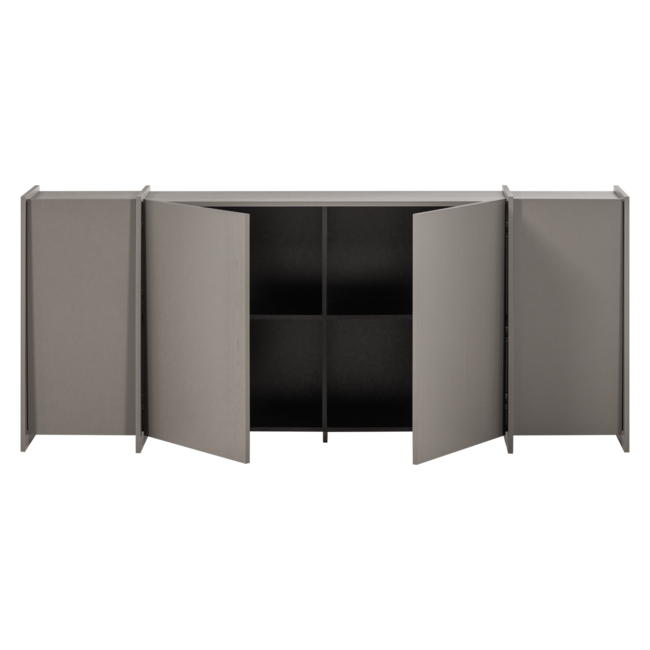 Woood Brock Dressoir 200 Cm Essen Fineer Warmgrijs [fsc]