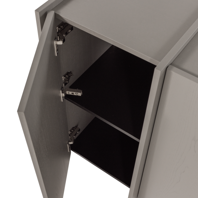 Woood Brock Dressoir 200 Cm Essen Fineer Warmgrijs [fsc]