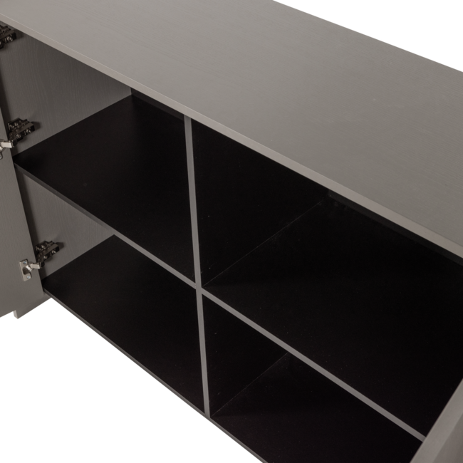 Woood Brock Dressoir 200 Cm Essen Fineer Warmgrijs [fsc]