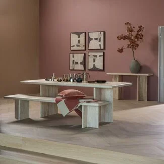 Woood Ato Eetbankje 220x45 Cm Mangohout Naturel