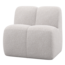 Woood Mojo Eetbank 84 Cm Met Rugleuning Boucle Ecru Melange