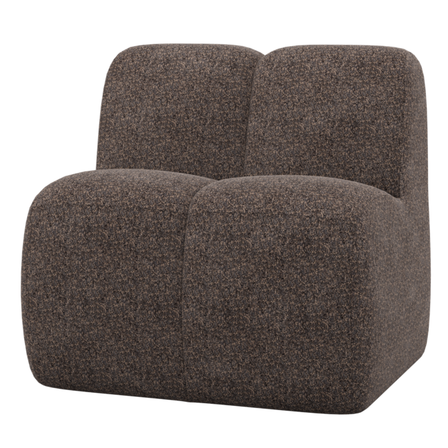 Woood Mojo Eetbank 84 Cm Met Rugleuning Wollig Bruin