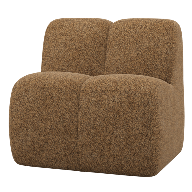 Woood Mojo Eetbank 84 Cm Met Rugleuning Wollig Honinggeel