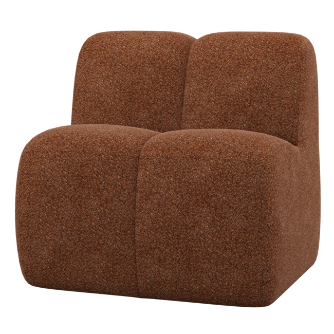 Woood Mojo Eetbank 84 Cm Met Rugleuning Wollig Roestbruin