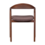 Woood Bran Eetkamerstoel Beukenhout Velvet Bruin [fsc]
