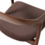Woood Bran Eetkamerstoel Beukenhout Velvet Bruin [fsc]