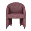Woood Cordo Eetkamerstoel Met Wielen Melange Bordeauxrood [fsc]