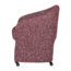Woood Cordo Eetkamerstoel Met Wielen Melange Bordeauxrood [fsc]