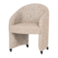 Woood Cordo Eetkamerstoel Met Wielen Melange Naturel [fsc]