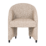 Woood Cordo Eetkamerstoel Met Wielen Melange Naturel [fsc]