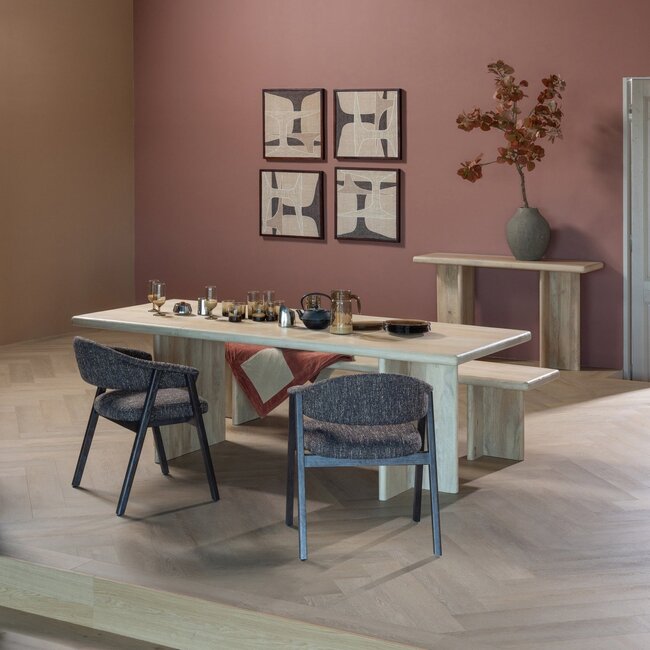 Woood Ato Eettafel 220x90 Cm Mangohout Naturel